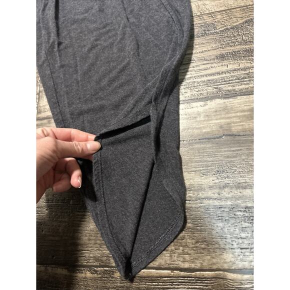 Athleta Flow With It Pant Dance Yoga Crop Gray Women XS Fold Over Hippie Pull On - Picture 3 of 7